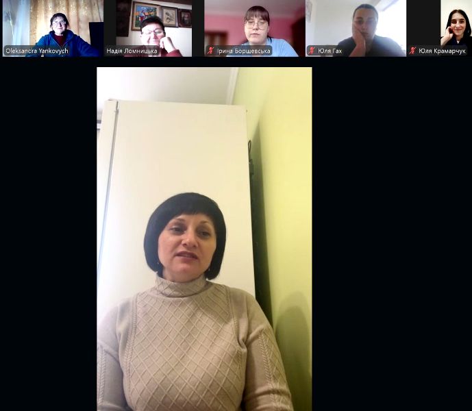 Г. Ковалець, роботодавець ОП, характеризує роботу здобувачів